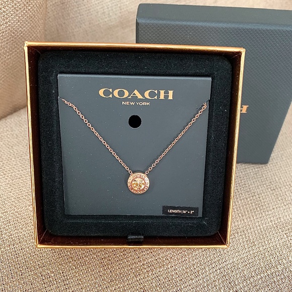 Coach Rose Gold Circle Stud 